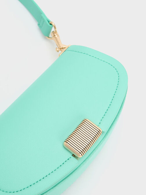 Sonnet Two-Tone Chain Handle Shoulder Bag, Mint Green, hi-res