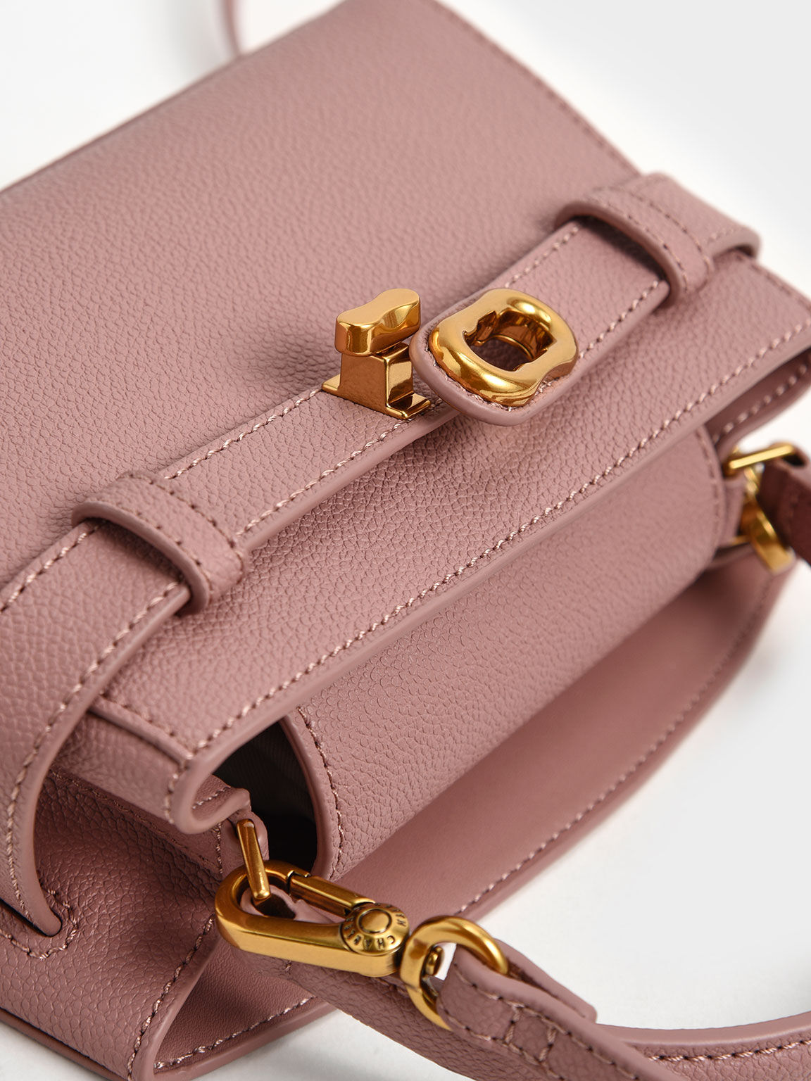 Aubrielle 小型手提包, 紫灰色, hi-res
