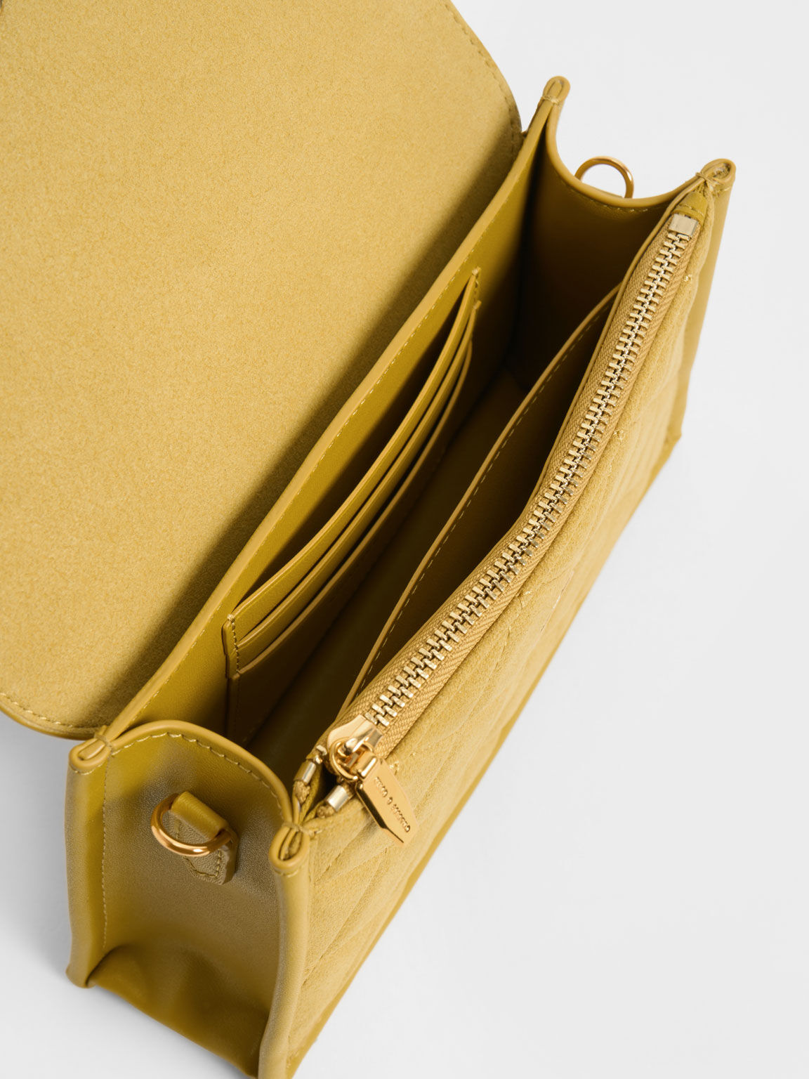 Roza Beaded Handle Scarf Bag Mustard