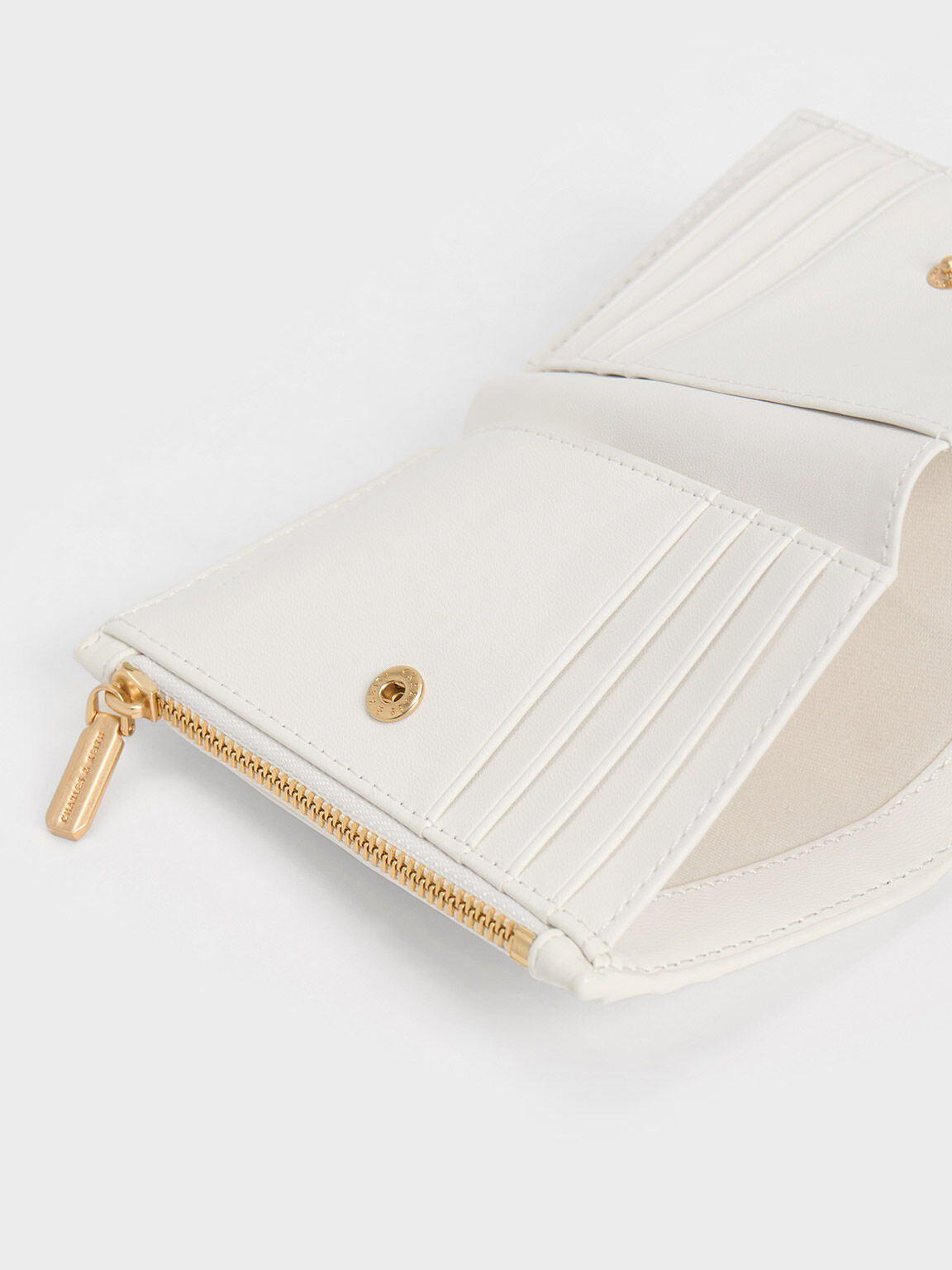 Charles and keith white sale wallet