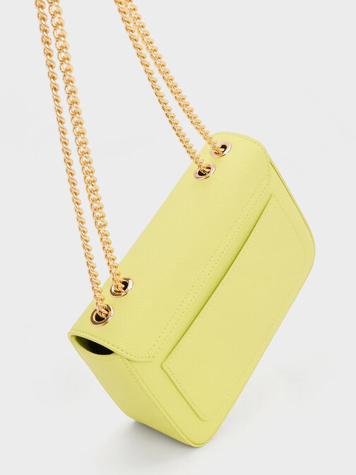 Chain Strap Shoulder Bag, Butter, hi-res