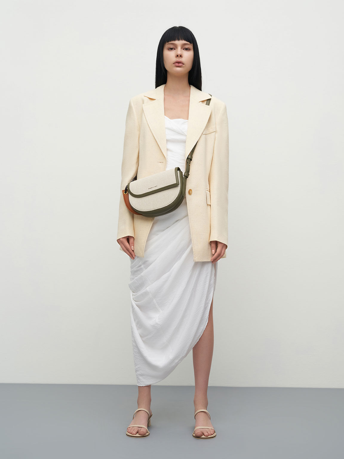 Alden Canvas Half-Moon Bag, Multi, hi-res