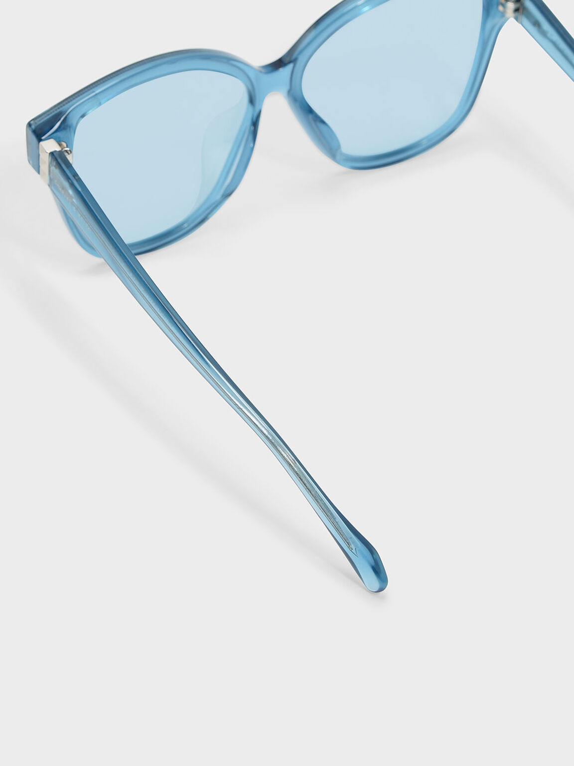 Acetate Frame Sunglasses, Blue, hi-res