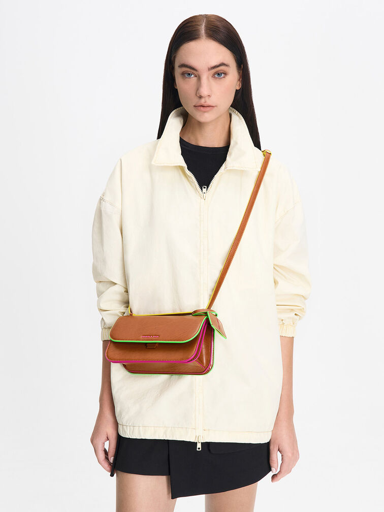 Clove Crossbody Bag, Tan, hi-res