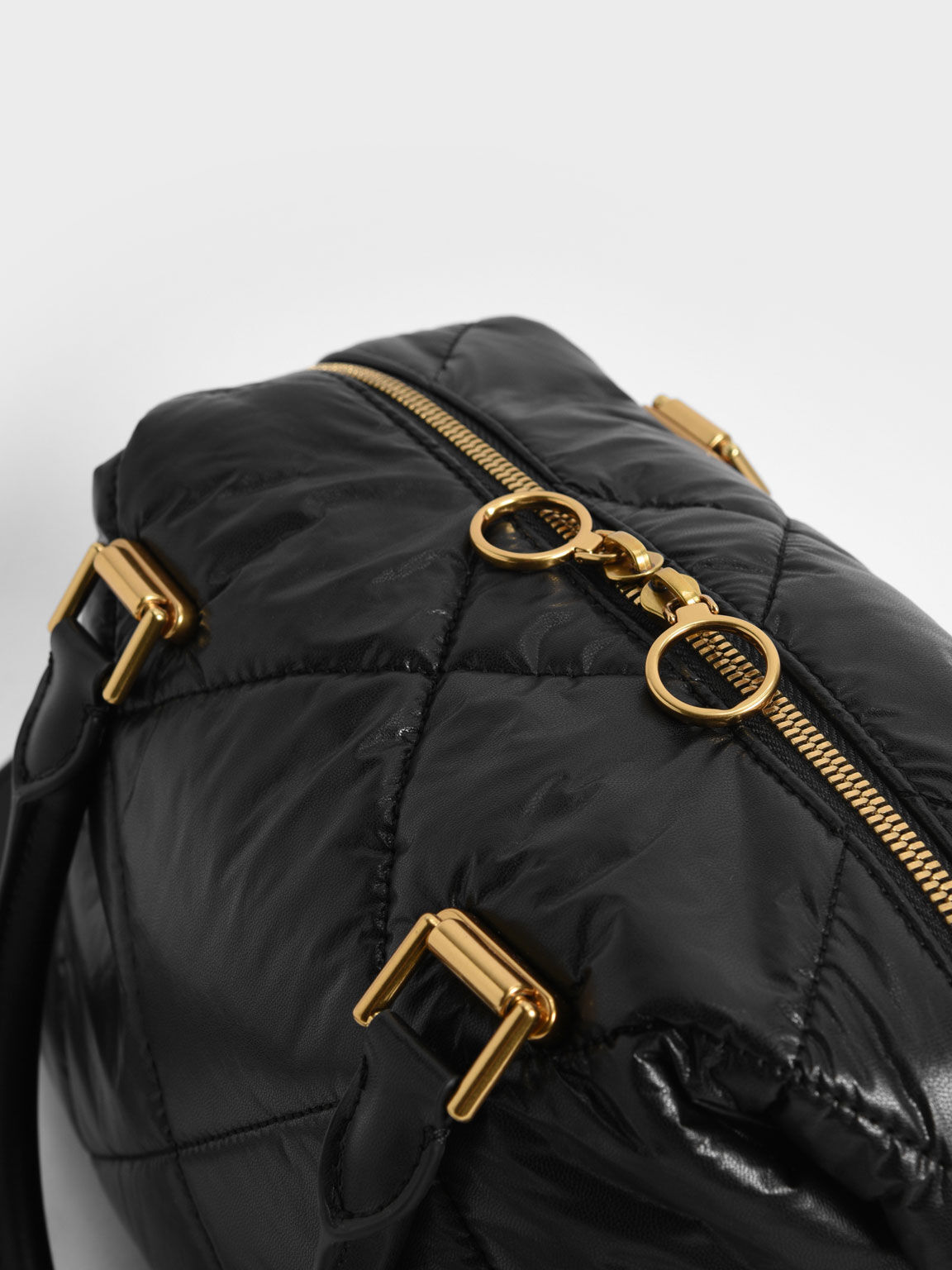 Charles Keith Chain Detail Quilted Tote 2024 favors
