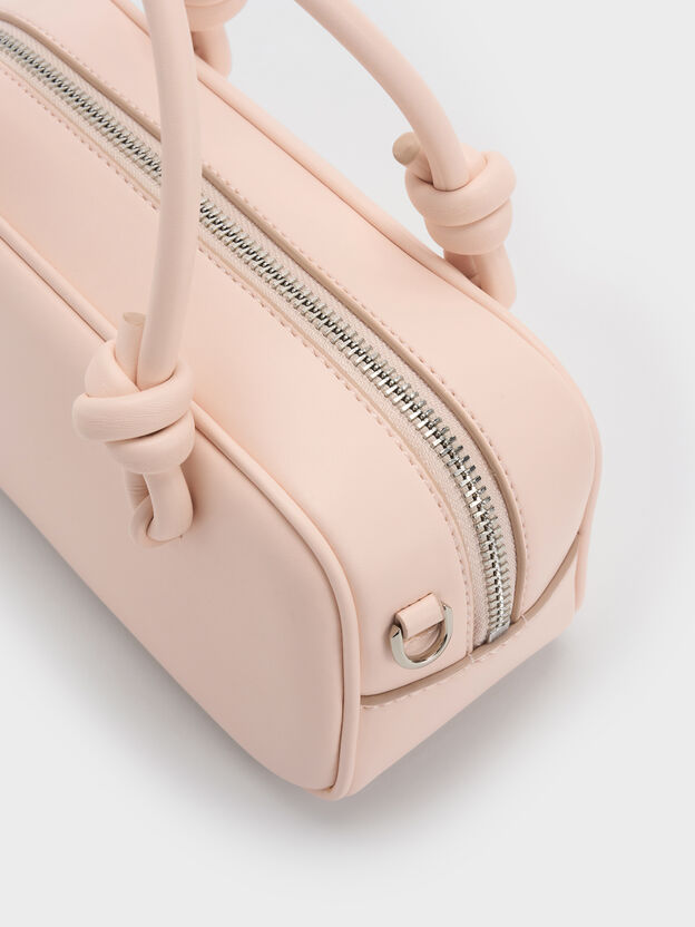 Sammie Knotted-Handle Boxy Bag, Soft Pink, hi-res