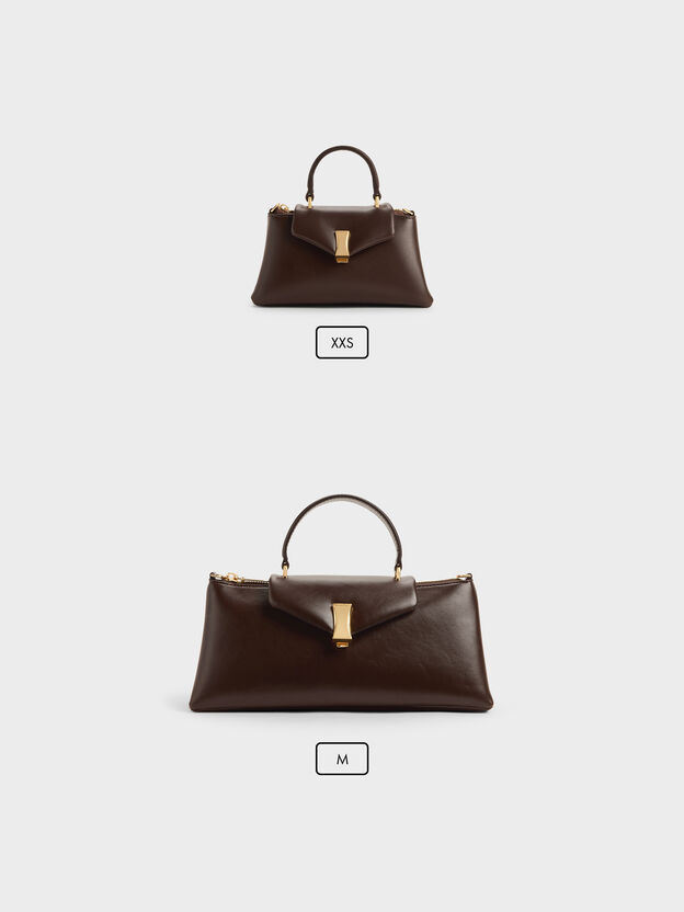 Micro Lilibet Top Handle Bag, Espresso Brown, hi-res