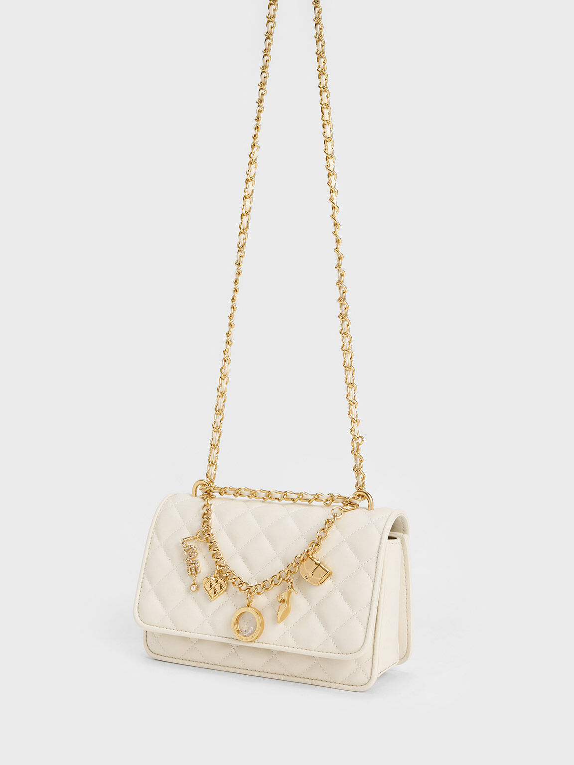 Charles and keith quilted clutch discount