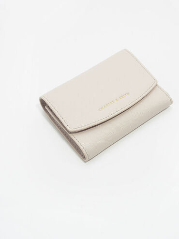 Mini Front Flap Wallet, Ivory, hi-res