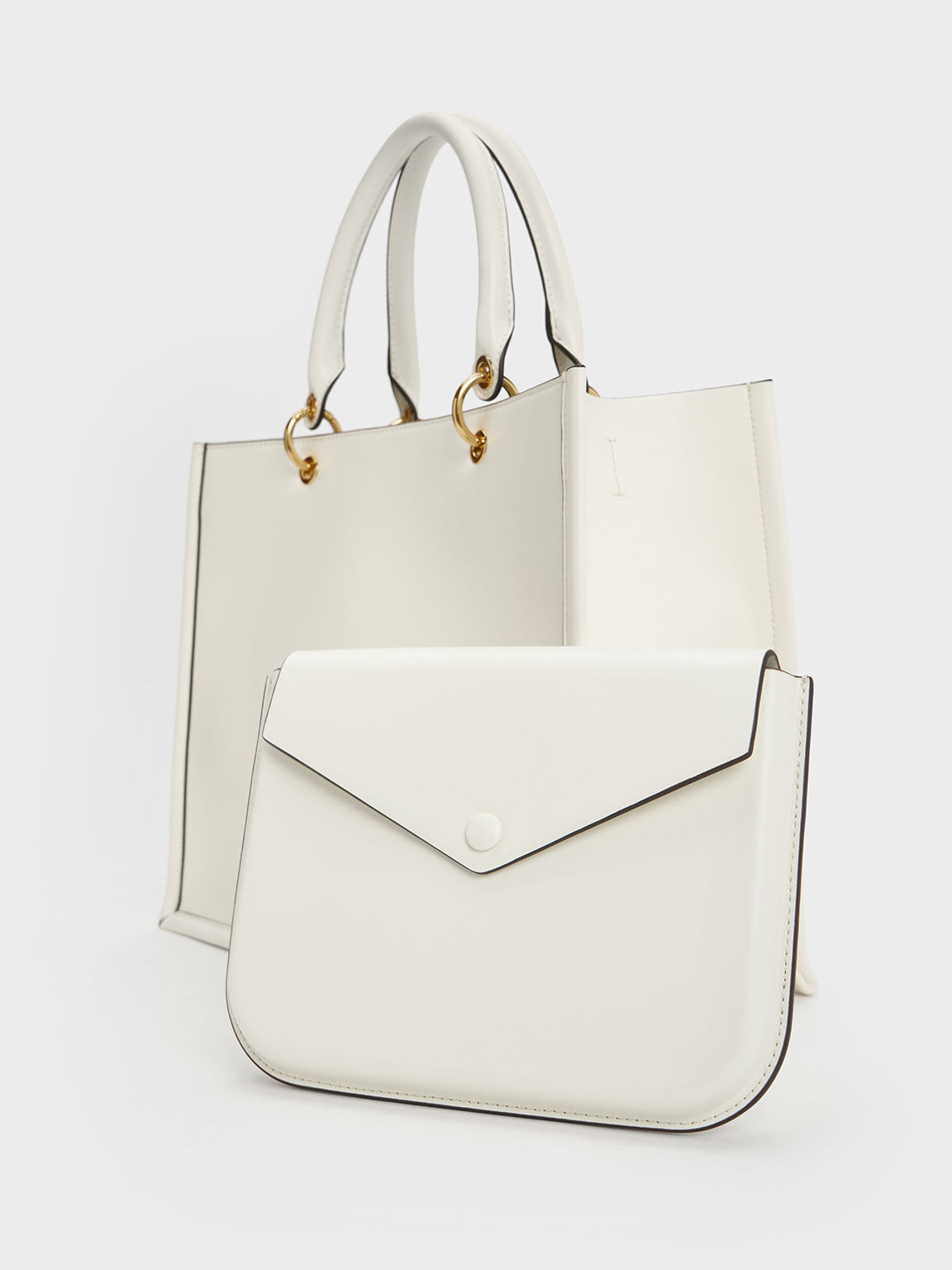 Amber Multi-Pouch Tote Bag, White, hi-res