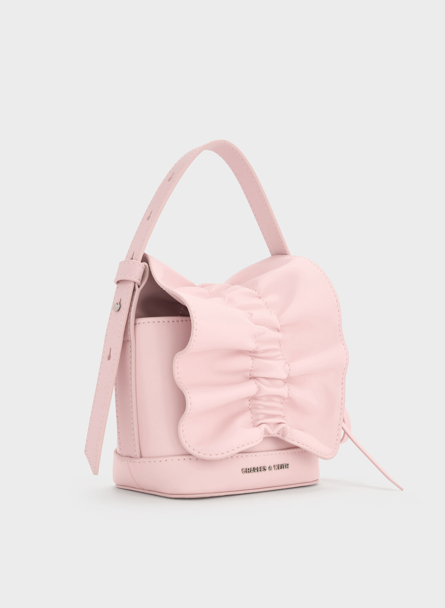 Kadee Ruched Mini Bag, Cotton Candy Pink, hi-res