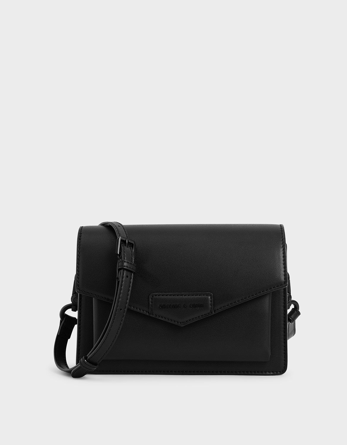 matte black crossbody bag