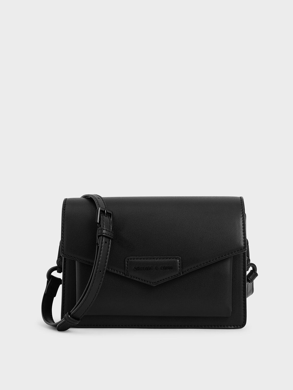 Zaina Envelope Crossbody Bag, Ultra-Matte Black, hi-res