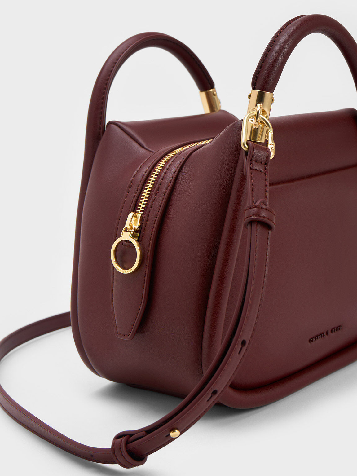 Lara Geometric Tote Bag, Dark Chocolate, hi-res