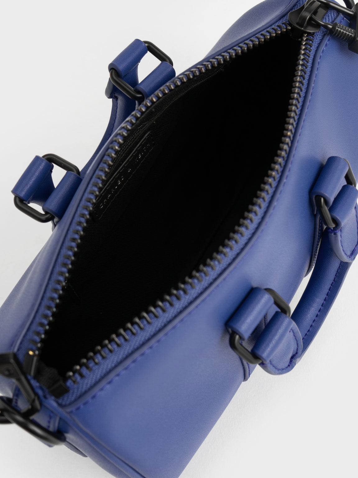 Balta 撞色鍊條手提包, 藍色, hi-res