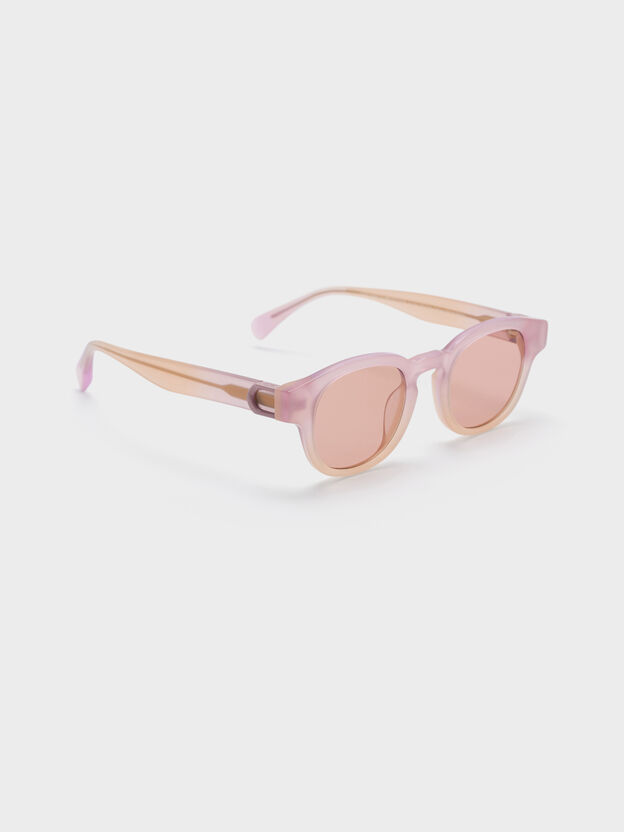 Girls' Gabine Sunglasses, Jelly Pink, hi-res