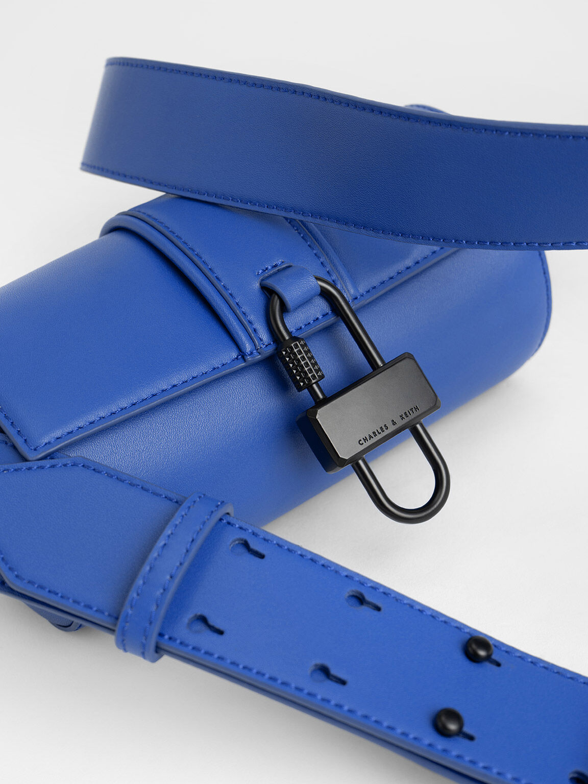 Balta 釦環圓筒包, 藍色, hi-res