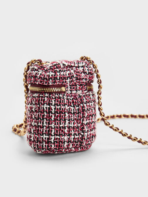 Micro Vanity Pouch, Maroon, hi-res