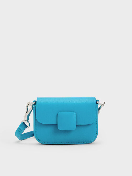 Micro Koa Square Push-Lock Bag, Blue, hi-res