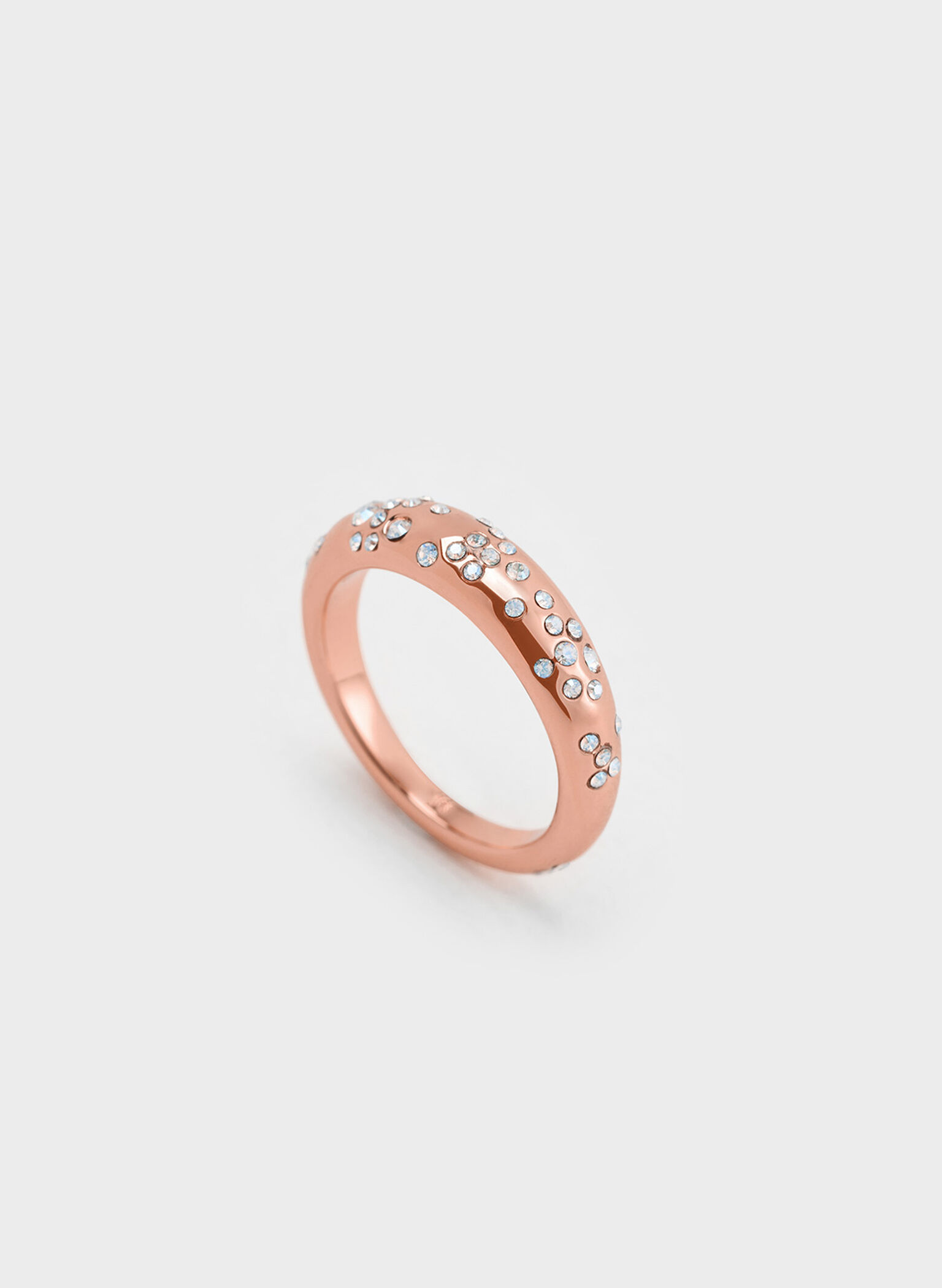 Reverie Crystal Dome Ring, Rose Gold, hi-res