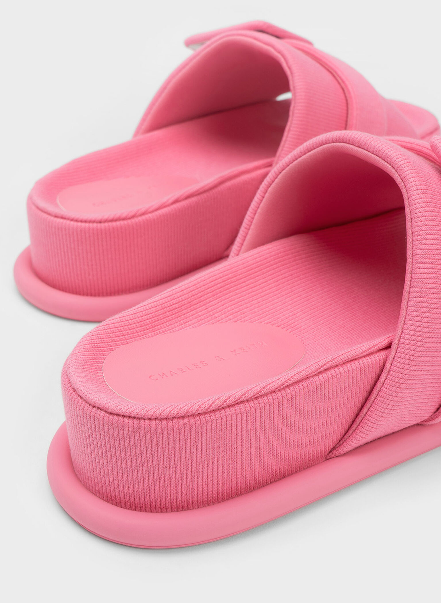 Sandalias Tejidas con Hebilla, Rosa, hi-res