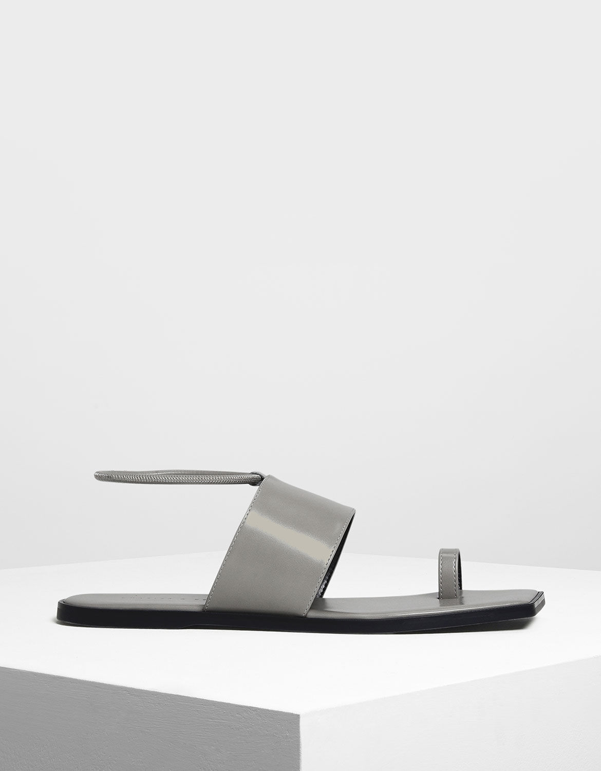 grey thong sandals