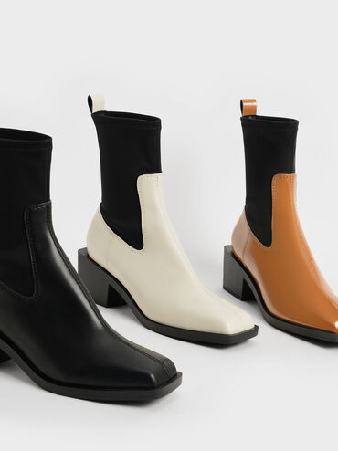 Sock Boots, Black, hi-res