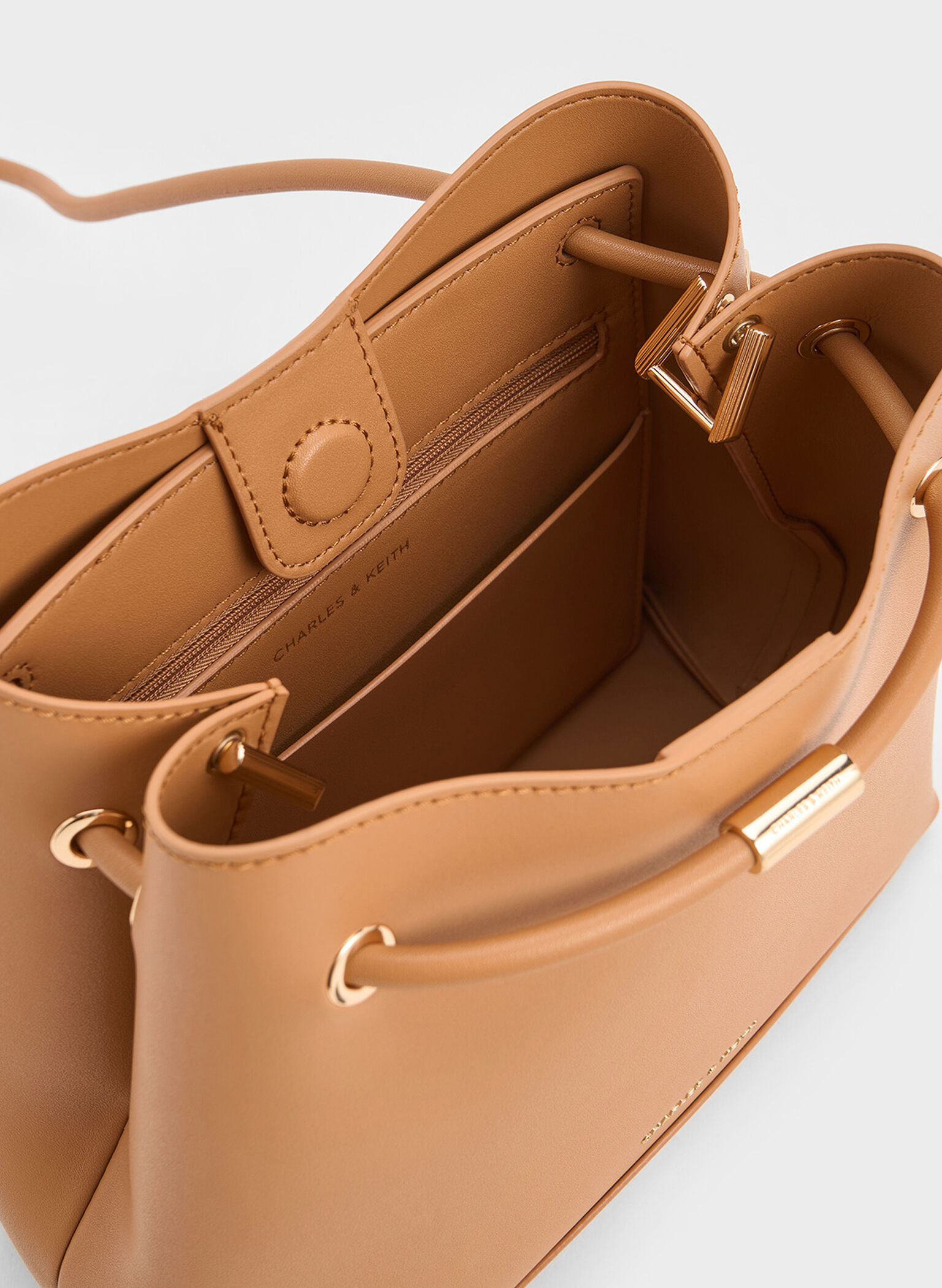 Sybill Geometric Bucket Bag, Toffee, hi-res