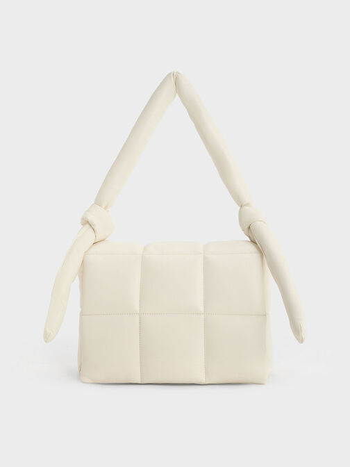 Ivory Front Flap Top Handle Crossbody Bag - CHARLES & KEITH US