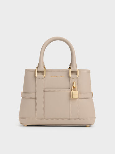Mini Scottie Tote Bag, Taupe, hi-res