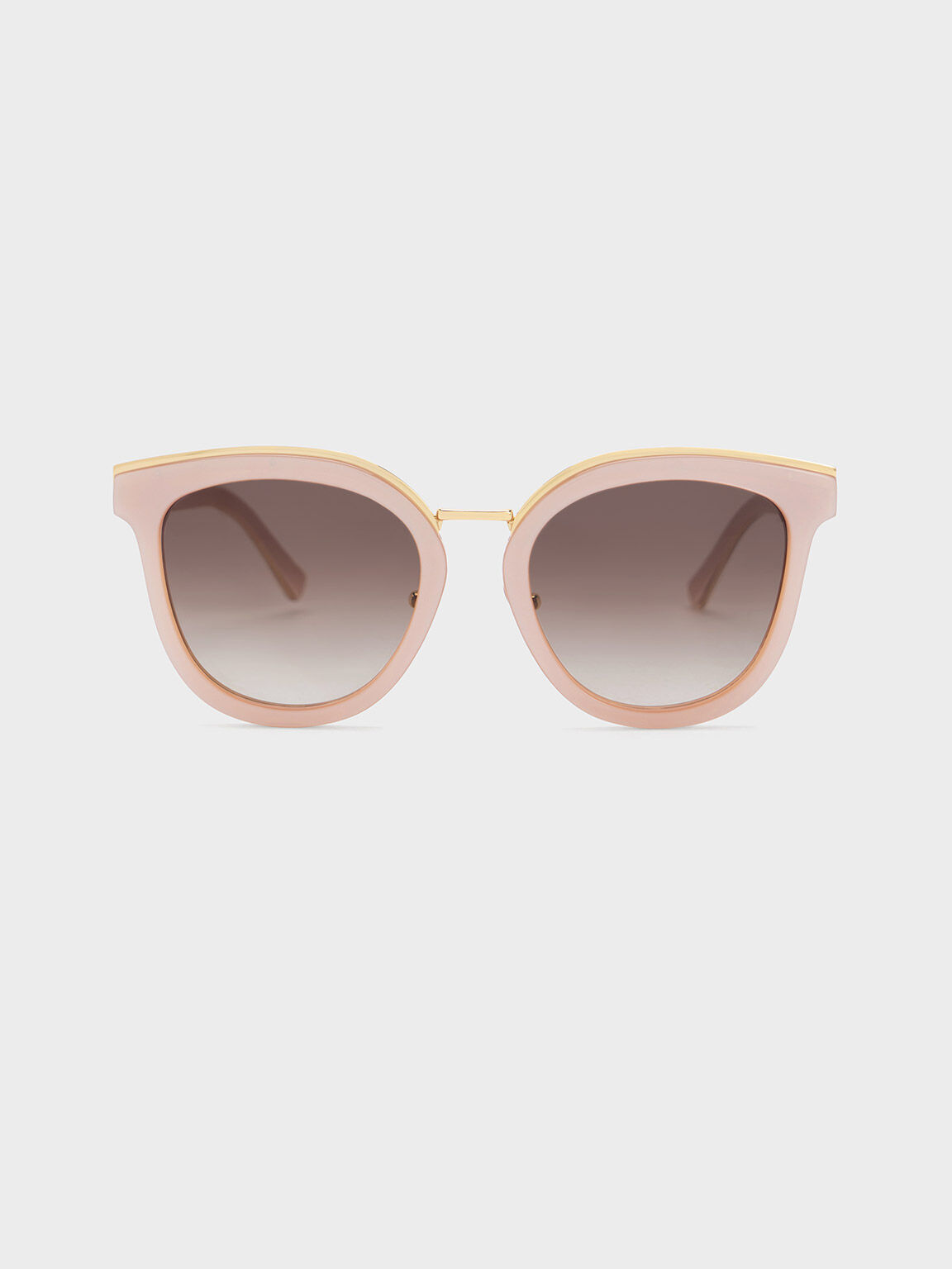 Pink discount metallic sunglasses