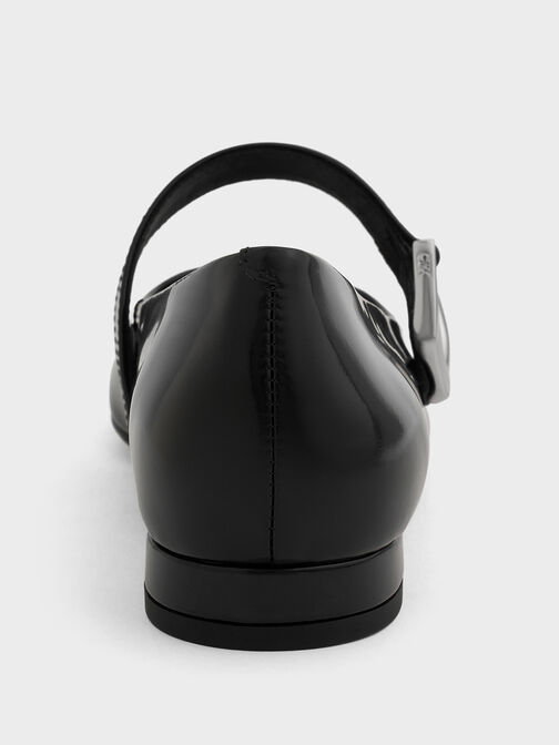 Gabine Leather Mary Janes, Black Box, hi-res