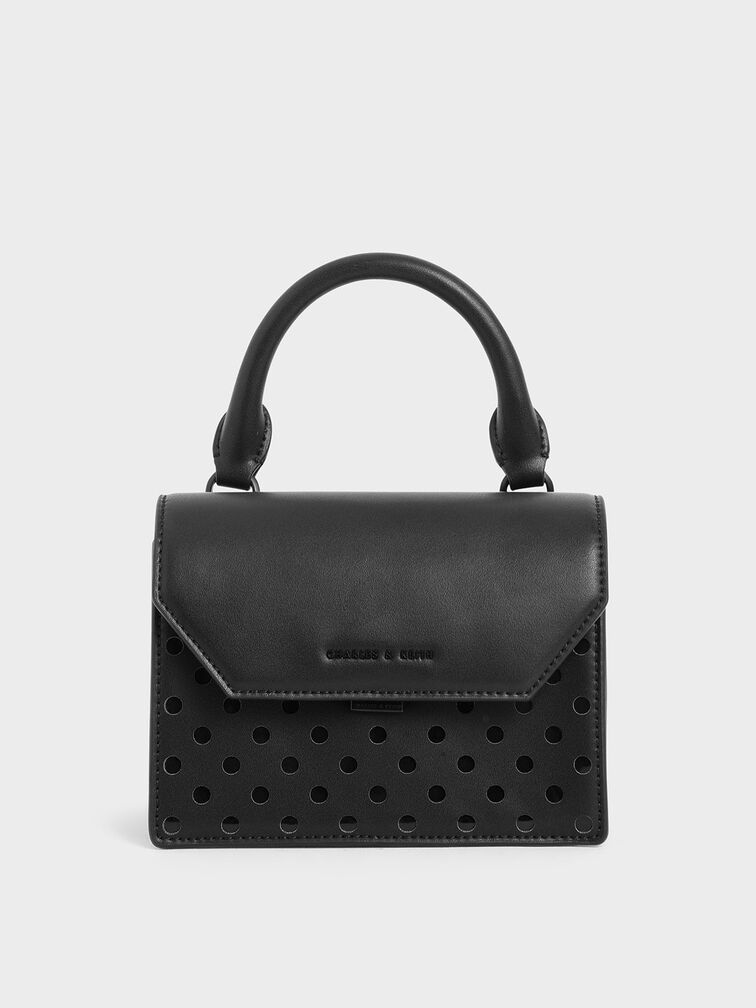 Small Top Handle Bag, Black, hi-res