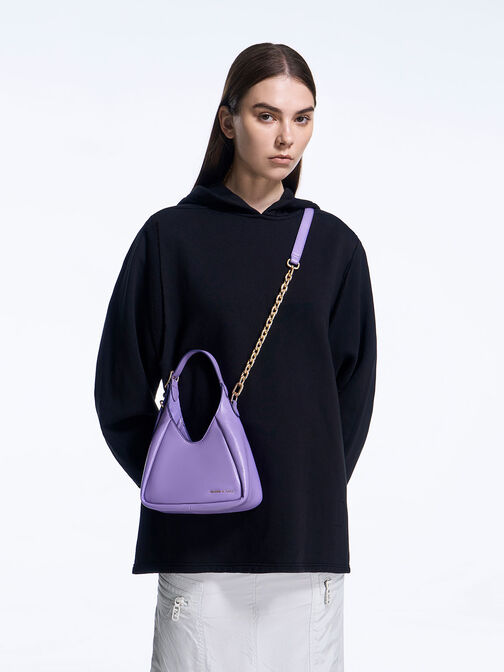 Mini Buzz Hobo Bag, Purple, hi-res