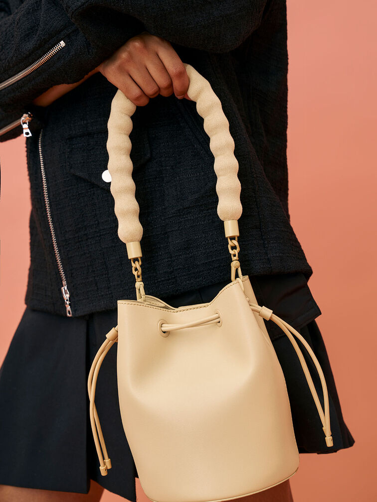 Lana Bucket Bag, Beige, hi-res