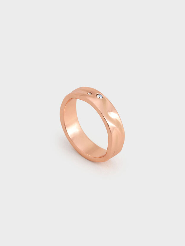 Bague sculpt&eacute;e Ottilie, Or Rose, hi-res