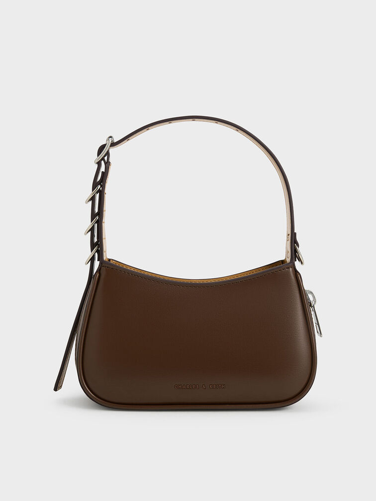 Mini Rebel Hobo Bag, Dark Brown, hi-res