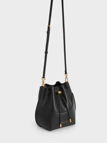 Cassiopeia Bucket Bag, Black, hi-res