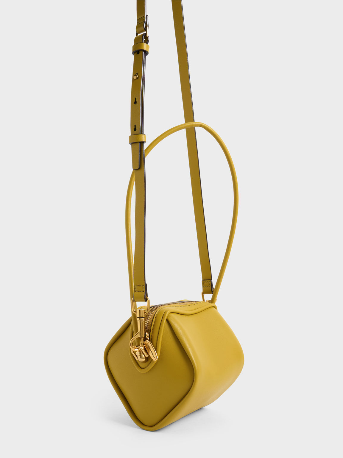Ridley Chain-Link Boxy Bag, Mustard, hi-res