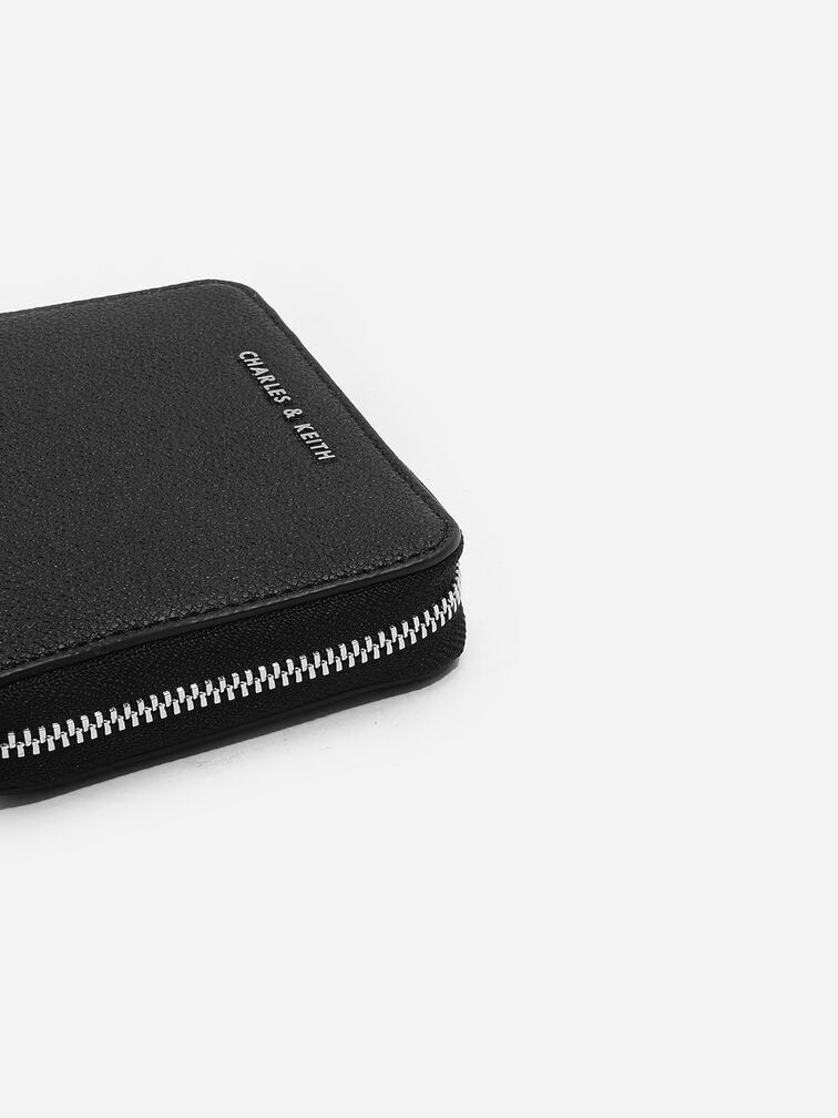 Basic Square Wallet, Black, hi-res