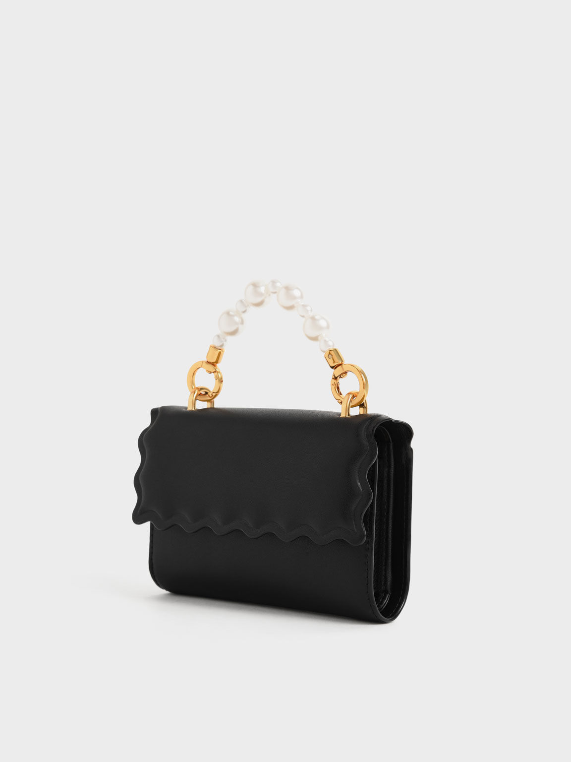 Rowan Bead-Handle Wallet, Black, hi-res