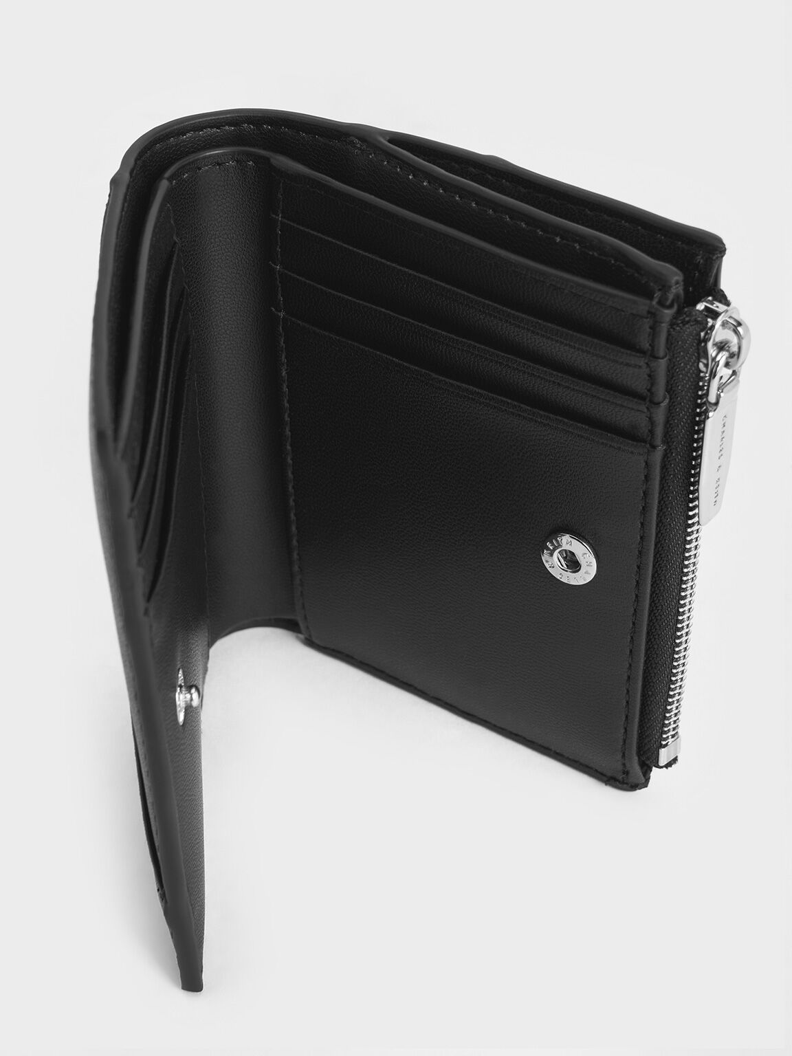 Trin Stitch-Trim Wallet - Noir