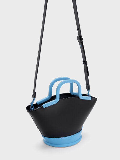 Fan Double Handle Tote Bag, Blue, hi-res