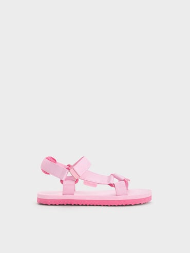 兒童運動風涼鞋, 粉紅色, hi-res