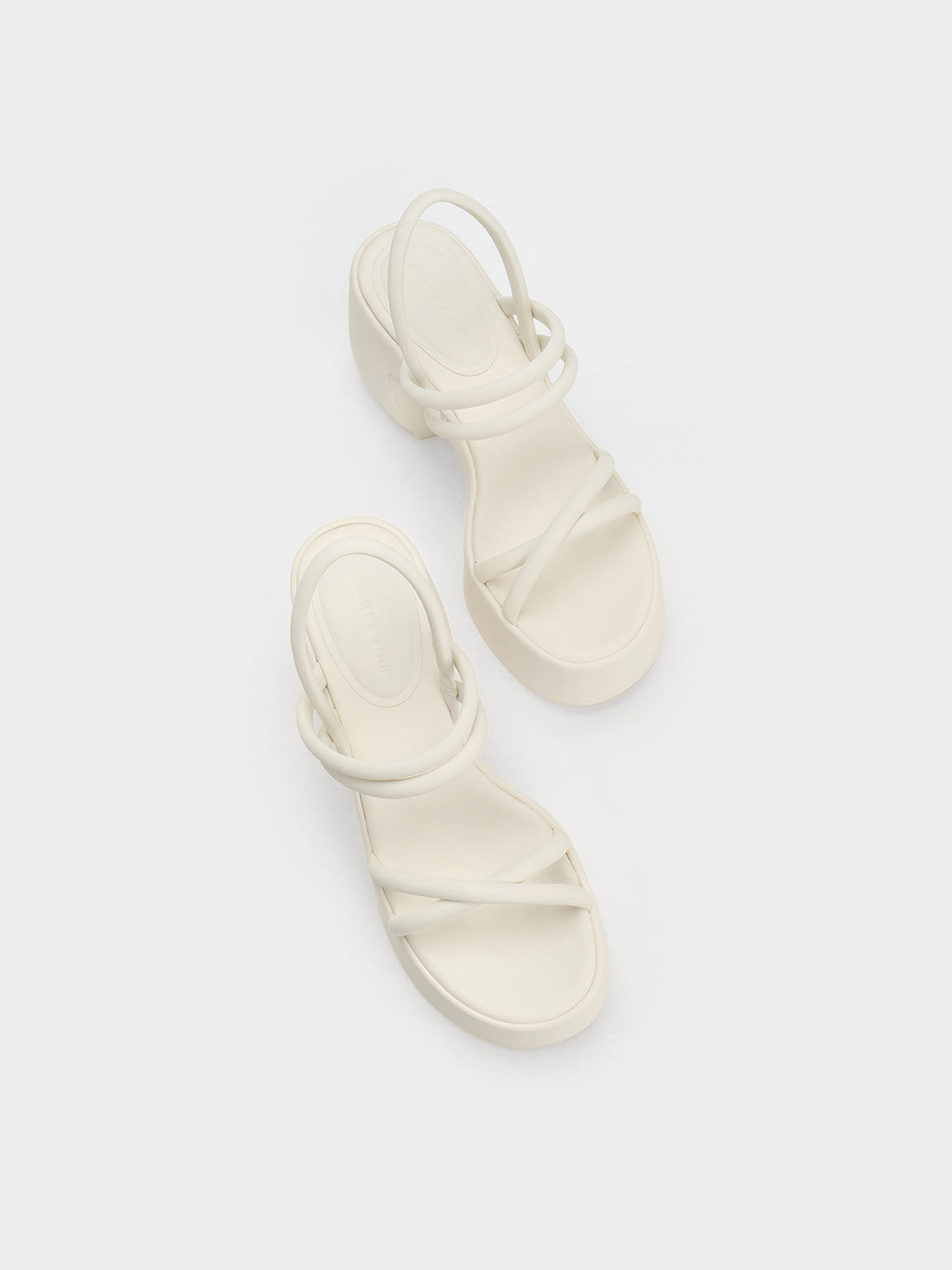 Nerissa Tubular Platform Sandals​, Chalk, hi-res