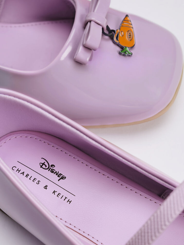 CHARLES & KEITH 迪士尼《優獸大都會》系列：朱迪兒童絨毛芭蕾舞鞋, 紫丁香色, hi-res
