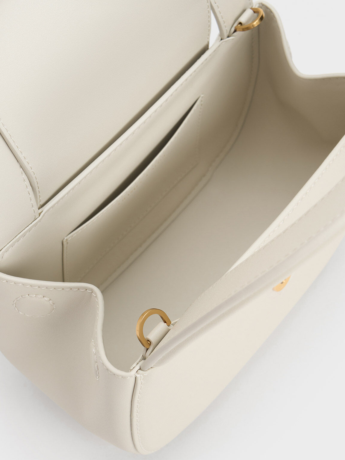 Double Handle Curved Tote, Chalk, hi-res
