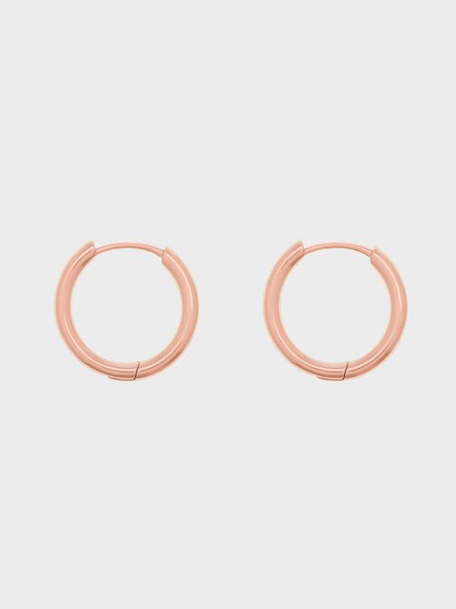 Hoop Earrings, Rose Gold, hi-res