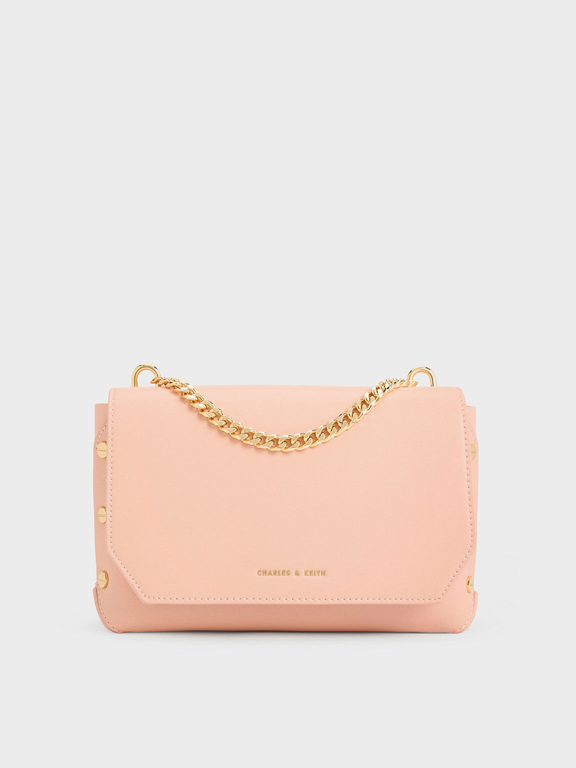 Charles and keith rose gold bag sales