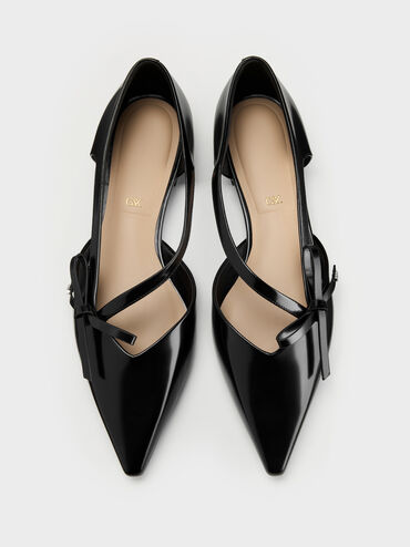 Anastasia Leather D'Orsay Flats, Black Box, hi-res